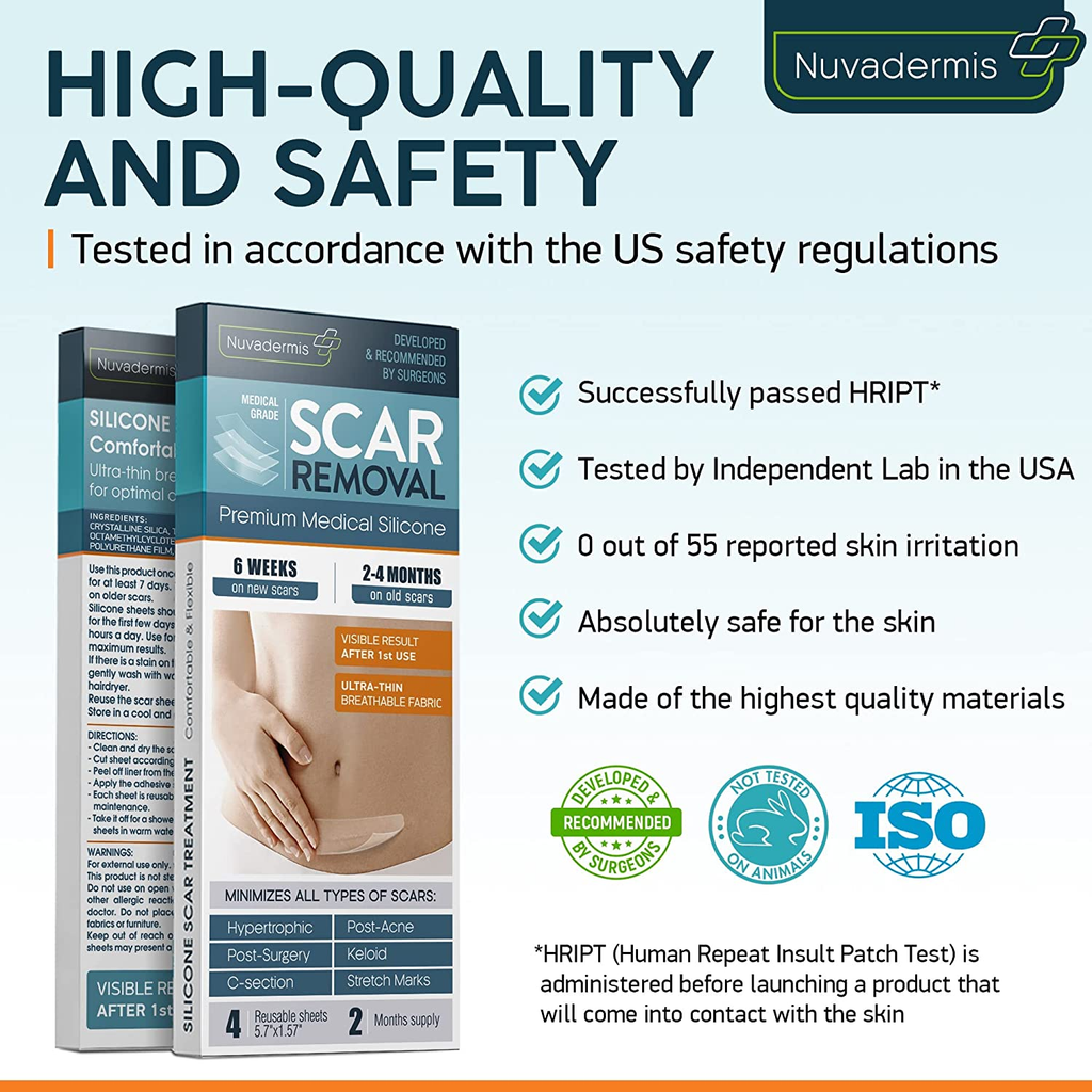 Silicone Scar Sheets Strips Tape Keloid C Section Surgical